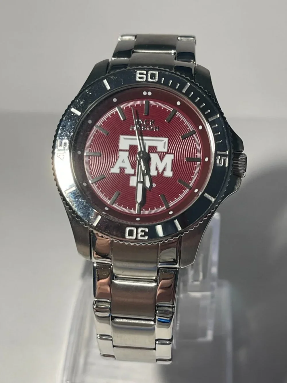 Texas A&M Aggies OFFICIAL NCAA Stainless-Steel Watch by Jack Mason NEW